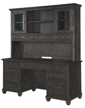 Load image into Gallery viewer, Magnussen Sutton Place Credenza with Hutch in Weathered Charcoal image
