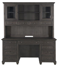 Load image into Gallery viewer, Magnussen Sutton Place Credenza with Hutch in Weathered Charcoal
