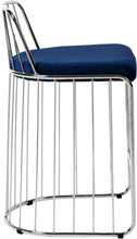 Load image into Gallery viewer, Gio Navy Velvet Stool
