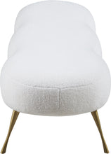 Load image into Gallery viewer, Nube White Faux Sheepskin Fur Bench
