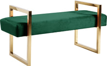 Load image into Gallery viewer, Olivia Green Velvet Bench image
