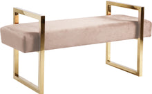 Load image into Gallery viewer, Olivia Pink Velvet Bench image
