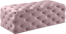 Load image into Gallery viewer, Casey Pink Velvet Ottoman/Bench image
