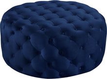 Load image into Gallery viewer, Addison Navy Velvet Ottoman/Bench image
