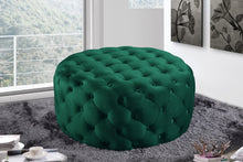 Load image into Gallery viewer, Addison Green Velvet Ottoman/Bench
