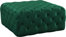 Load image into Gallery viewer, Ariel Green Velvet Ottoman/Bench image
