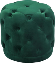Load image into Gallery viewer, Harper Green Velvet Ottoman/Stool image
