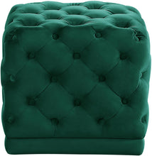 Load image into Gallery viewer, Stella Green Velvet Ottoman/Stool image
