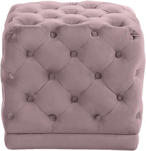 Load image into Gallery viewer, Stella Pink Velvet Ottoman/Stool image
