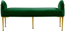 Load image into Gallery viewer, Owen Green Velvet Bench
