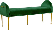 Load image into Gallery viewer, Owen Green Velvet Bench image
