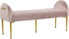 Load image into Gallery viewer, Owen Pink Velvet Bench image
