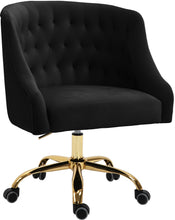 Load image into Gallery viewer, Arden Black Velvet Office Chair image

