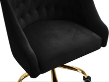 Load image into Gallery viewer, Arden Black Velvet Office Chair
