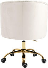Load image into Gallery viewer, Arden Cream Velvet Office Chair
