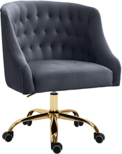 Load image into Gallery viewer, Arden Grey Velvet Office Chair image
