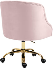 Load image into Gallery viewer, Arden Pink Velvet Office Chair
