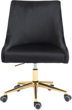 Load image into Gallery viewer, Karina Black Velvet Office Chair

