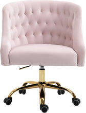 Load image into Gallery viewer, Arden Pink Velvet Office Chair
