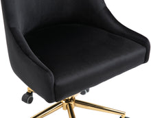 Load image into Gallery viewer, Karina Black Velvet Office Chair

