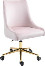 Load image into Gallery viewer, Karina Pink Velvet Office Chair image
