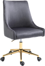 Load image into Gallery viewer, Karina Grey Velvet Office Chair image
