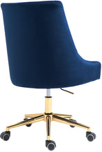 Load image into Gallery viewer, Karina Navy Velvet Office Chair
