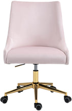 Load image into Gallery viewer, Karina Pink Velvet Office Chair
