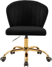 Load image into Gallery viewer, Finley Black Velvet Office Chair
