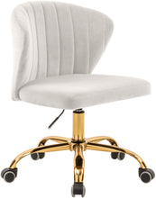 Load image into Gallery viewer, Finley Cream Velvet Office Chair image
