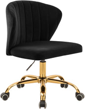 Load image into Gallery viewer, Finley Black Velvet Office Chair image
