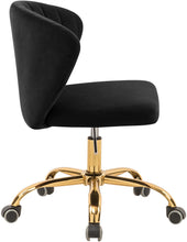 Load image into Gallery viewer, Finley Black Velvet Office Chair
