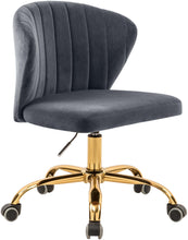 Load image into Gallery viewer, Finley Grey Velvet Office Chair image
