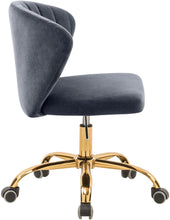 Load image into Gallery viewer, Finley Grey Velvet Office Chair
