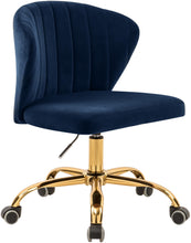 Load image into Gallery viewer, Finley Navy Velvet Office Chair image
