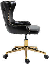 Load image into Gallery viewer, Hendrix Black Faux Leather Office Chair
