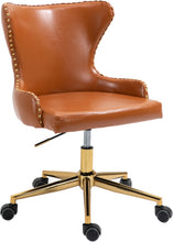 Load image into Gallery viewer, Hendrix Cognac Faux Leather Office Chair image
