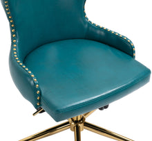Load image into Gallery viewer, Hendrix Blue Faux Leather Office Chair
