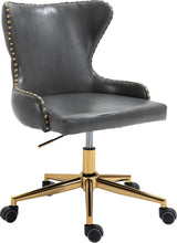 Load image into Gallery viewer, Hendrix Grey Faux Leather Office Chair image
