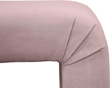 Load image into Gallery viewer, Minimalist Pink Velvet Bench
