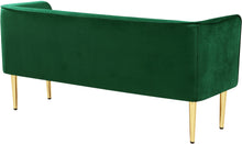 Load image into Gallery viewer, Audrey Green Velvet Bench

