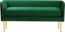 Load image into Gallery viewer, Audrey Green Velvet Bench
