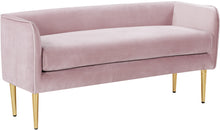 Load image into Gallery viewer, Audrey Pink Velvet Bench image
