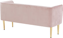 Load image into Gallery viewer, Audrey Pink Velvet Bench
