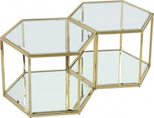 Load image into Gallery viewer, Sei Brushed Gold Coffee Table
