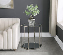 Load image into Gallery viewer, Sei Brushed Chrome End Table
