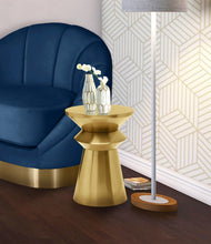 Load image into Gallery viewer, Jai Brushed Gold End Table
