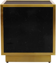 Load image into Gallery viewer, Glitz Black Faux Marble End Table

