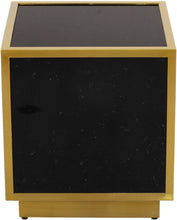 Load image into Gallery viewer, Glitz Black Faux Marble End Table
