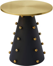 Load image into Gallery viewer, Raven Black / Gold End Table
